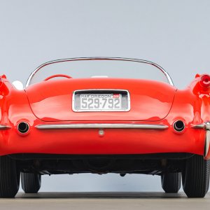 1955 Corvette in Gypsy Red