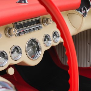 1955 Corvette in Gypsy Red