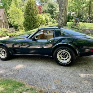 1979 Corvette in Corvette Dark Green