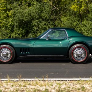 1968 Corvette 327/350 COPO Convertible in British Green