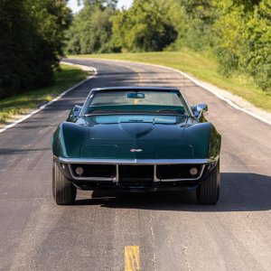 1968 Corvette 327/350 COPO Convertible in British Green