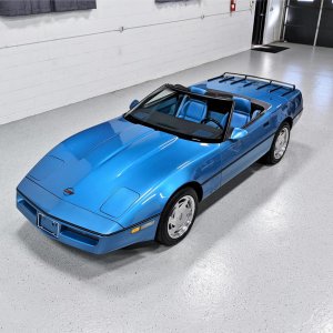 1989 Corvette Convertible in Medium Blue Metallic