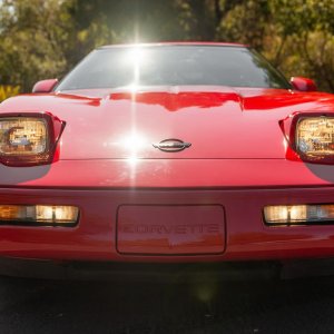 1991 Corvette Coupe in Bright Red