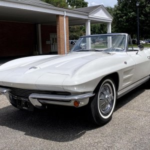 1964 Corvette Convertible 327/300 4-Speed in Ermine White