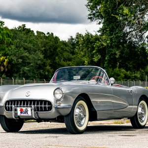 1957 Corvette in Inca Silver