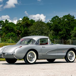 1957 Corvette in Inca Silver