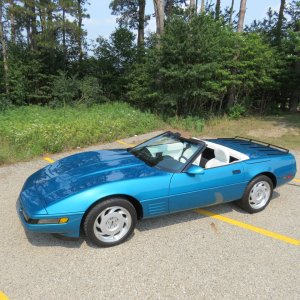 1992 Corvette Convertible in Bright Aqua Metallic