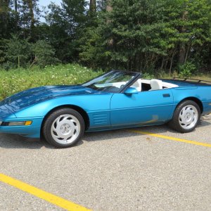 1992 Corvette Convertible in Bright Aqua Metallic