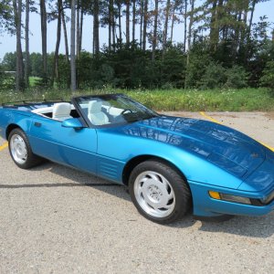 1992 Corvette Convertible in Bright Aqua Metallic