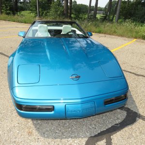 1992 Corvette Convertible in Bright Aqua Metallic