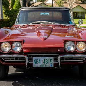 1966 Corvette Convertible 327/300 4-Speed in Milano Maroon