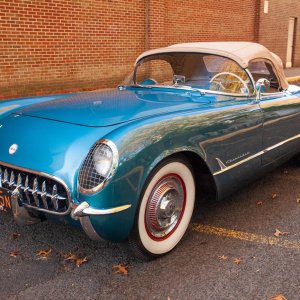 1954 Corvette in Pennant Blue