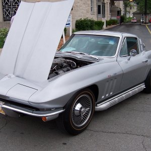 1965 Silver/Silver F.I. Corvette Coupe