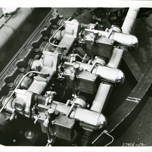 Prototype 1953 Engine Carb Setup