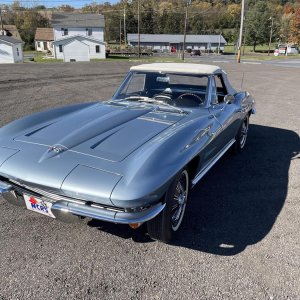 1964 Corvette Convertible in Silver Blue