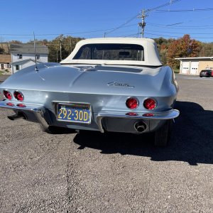 1964 Corvette Convertible in Silver Blue