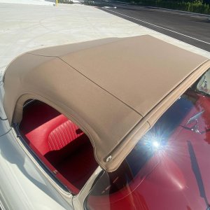 1955 Corvette in Polo White