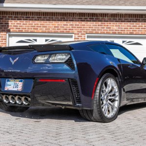 2016 Corvette Z06 Coupe 3LZ in Night Race Blue Metallic