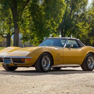 1972 Corvette Convertible in War Bonnet Yellow