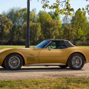 1972 Corvette Convertible in War Bonnet Yellow