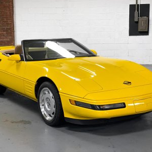 1992 Corvette Convertible 6-Speed in Yellow