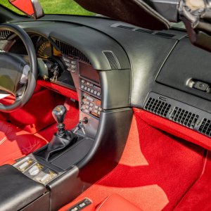 1990 Corvette ZR-1 - Black with Red Interior