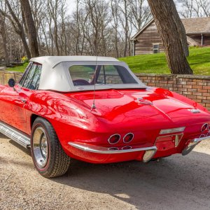 1967 Corvette Convertible 427/390 4-Speed in Rally Red