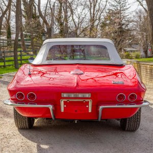 1967 Corvette Convertible 427/390 4-Speed in Rally Red