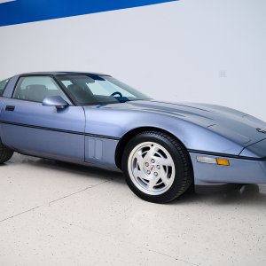 1990 Corvette Coupe in Steel Blue Metallic