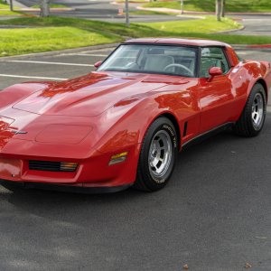 1980 Corvette in Red