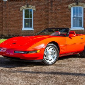 1994 Corvette Convertible in Torch Red