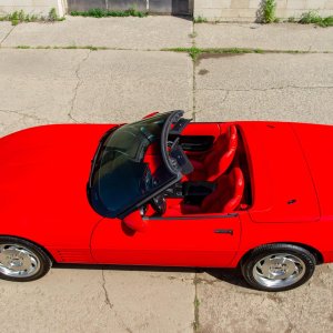 1994 Corvette Convertible in Torch Red