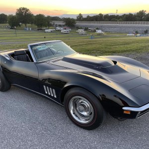 1969 Corvette L88 Convertible in Tuxedo Black - Tony DeLorenzo