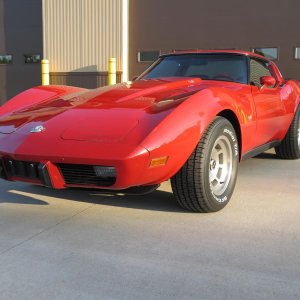 1978 Corvette in Corvette Red