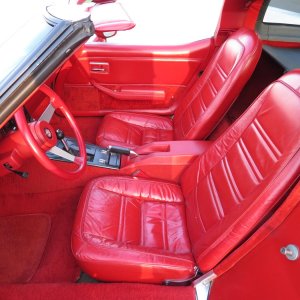 1978 Corvette in Corvette Red