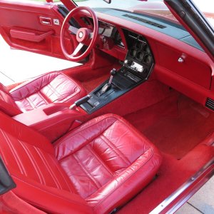 1978 Corvette in Corvette Red