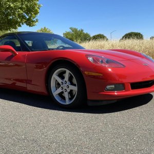 2005 Corvette in Victory Red