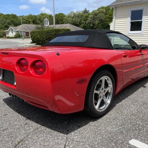 2002 Corvette Convertible in Torch Red