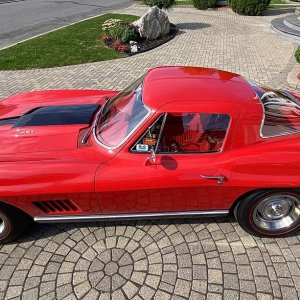 1967 Corvette Coupe L71 427/435 4-Speed in Rally Red