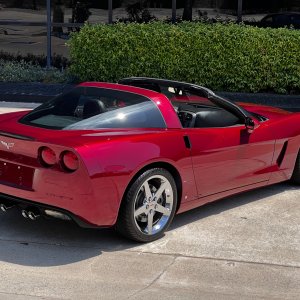 2007 Corvette Coupe in Monterey Red