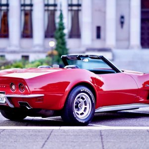 1973 Corvette Convertible L82 in Mille Miglia Red