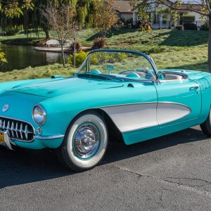 1956 Corvette in Cascade Green