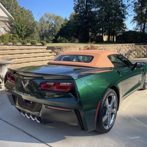 2014 Corvette Stingray Z51 Premiere Edition Convertible in Lime Rock Green Metallic