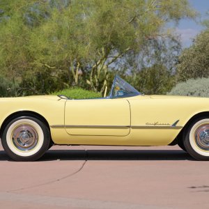 1955 Corvette 265 3-Speed in Harvest Gold