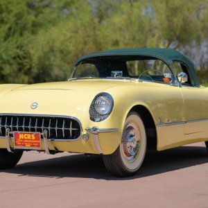 1955 Corvette 265 3-Speed in Harvest Gold