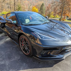 2023 Corvette Stingray Coupe 70th Anniversary in Carbon Flash Metallic