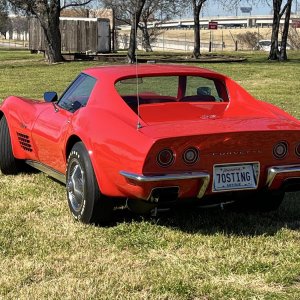 1970 Corvette Coupe L46 350/350 4-Speed in Monza Red