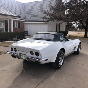 1972 Corvette Convertible in Classic White