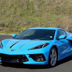 2023 Corvette Stingray Coupe in Rapid Blue