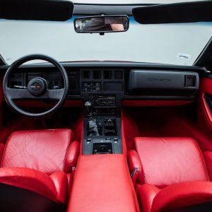 1989 Corvette Convertible in Bright Red
